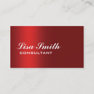 Red Modern Professional, elegant eenvoudig plaatje Visitekaartje
