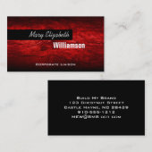 Red Modern Professional-Visitekaartjes Visitekaartje (Voorkant / Achterkant)