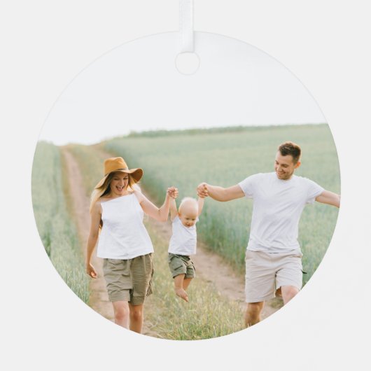 Red Modern script Merry Kerstfeestay Metalen Ornament (Achterkant)