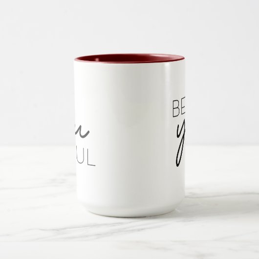 Red Modern Script Typography Be You Tiful Mok (Midden)