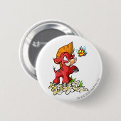 Red Moehog en Buzz Ronde Button 5,7 Cm (Voorkant /achterkant)