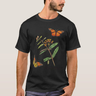 Red Monarchen Sla Plant Wat Zijdeplant Retro Achte T-shirt