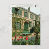 Red Monet's huis en tuin, Giverny, noordelijke sta Briefkaart (Voorkant / Achterkant)