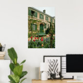 Red Monet's huis en tuin, Giverny, noordelijke sta Poster (Thuiskantoor)