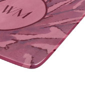 Red Monogram Agave Raad Snijplank (Hoek)