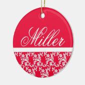 Red Monogram Ornament (Links)