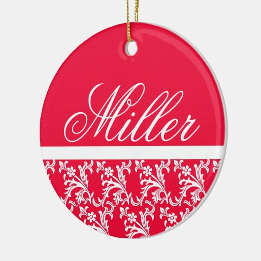Red Monogram Ornament (Links)