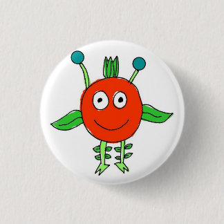 Red Monster Ronde Button 3,2 Cm