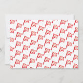 Red Monster Truck Birthday Party Invitation Kaart (Achterkant)