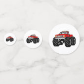Red Monster Truck Confetti (Voorkanten)