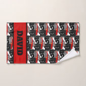 Red Monster Truck: DAVID Bad Handdoek (Handdoek)