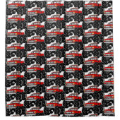 Red Monster Truck Douchegordijn (Voorkant)