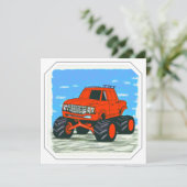 Red Monster Truck en Blue Monster Truck (Staand voorkant)