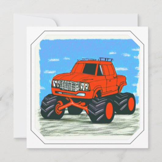 Red Monster Truck en Blue Monster Truck (Voorkant)