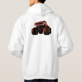 Red Monster Truck Hoodie (Achterkant)