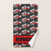Red Monster Truck: ROBERT Bad Handdoek (Handdoek)