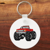 RED MONSTER TRUCK SLEUTELHANGER (Voorkant)