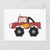 Red Monster Truck Tshirts en Gifts Briefkaart (Voorkant)