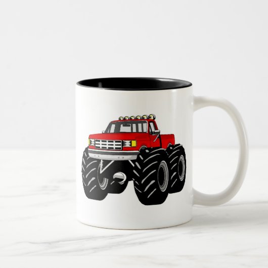 RED MONSTER TRUCK TWEEKLEURIGE KOFFIEMOK (Rechts)