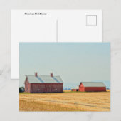Red Montana Barns Briefkaart (Voorkant / Achterkant)