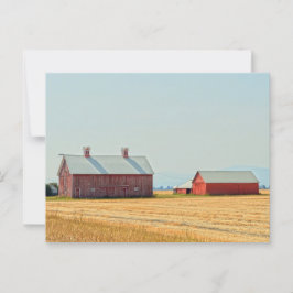 Red Montana Barns Briefkaart