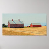 Red Montana Barns Poster (Voorkant)