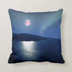 Red Moon Aurora Kussen