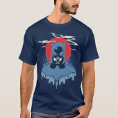 Red Moon Batman met Logo T-shirt (Voorkant)