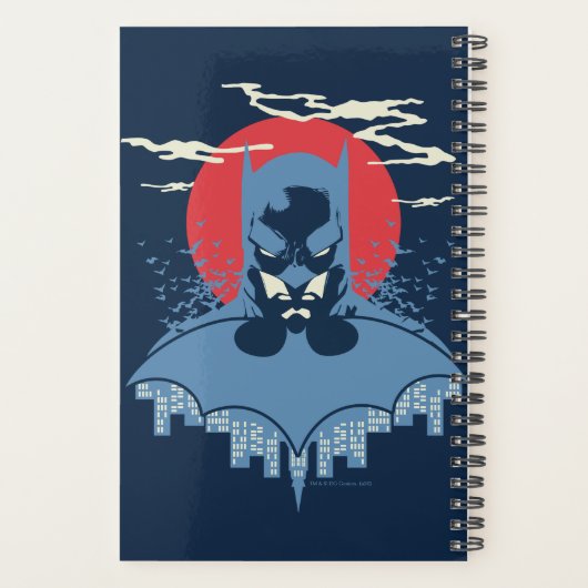 Red Moon Batman With Logo Planner (Achterkant)