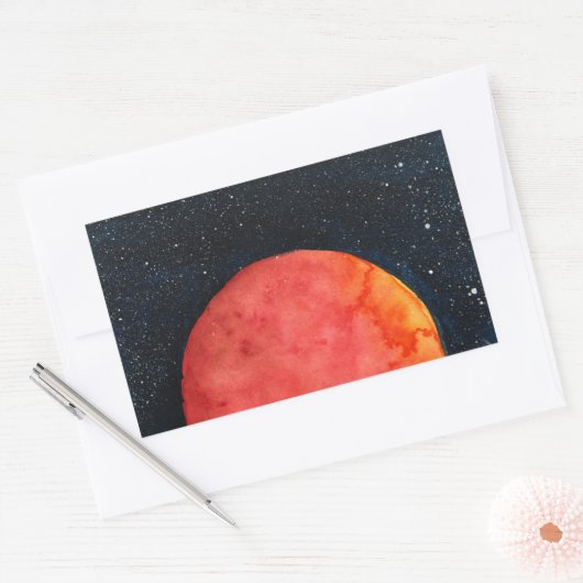 Red Moon Galaxy Stickers (Envelop)