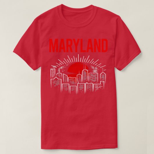 Red Moon Maryland T-shirt (Design voorkant)