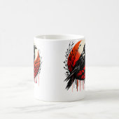 Red Moon Raven Black Crow Koffiemok (Center)