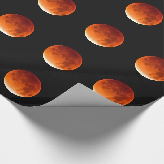 Red Moon Risiing Cadeaupapier (Hoek)