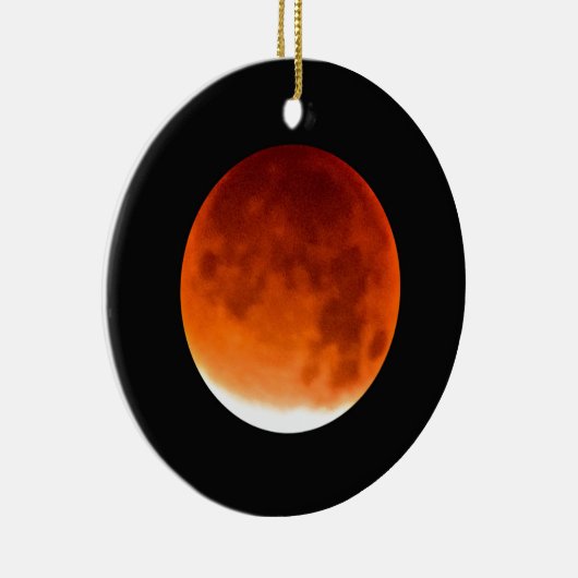 Red Moon Risiing Keramisch Ornament (Rechts)