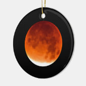 Red Moon Risiing Keramisch Ornament (Links)
