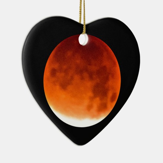 Red Moon Risiing Keramisch Ornament (Rechts)