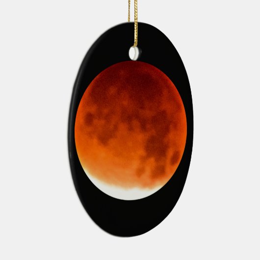 Red Moon Risiing Keramisch Ornament (Rechts)