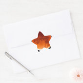 Red Moon Risiing Ster Sticker (Envelop)