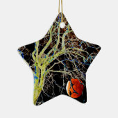 Red Moon Rising Keramisch Ornament (Rechts)