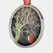 Red Moon Rising Metalen Ornament (Links)