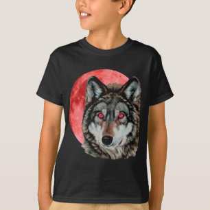 Red Moon Wolf T-shirt