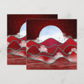 Red Moonrise (Voorkant / Achterkant)