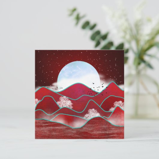 Red Moonrise (Staand voorkant)