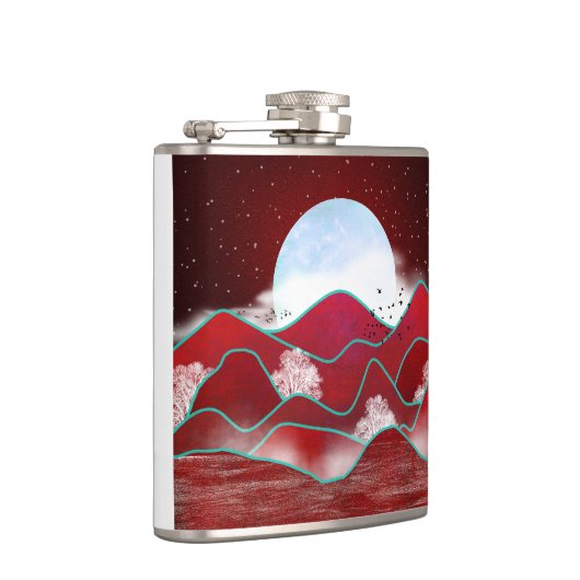 Red Moonrise Heupfles (Rechts)