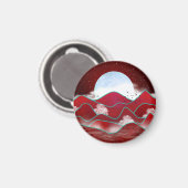 Red Moonrise Magneet (Voorkant / Achterkant)