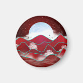 Red Moonrise Magneet (Voorkant)