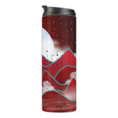 Red Moonrise Thermosbeker (Geroteerd rechts)