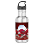 Red Moonrise Waterfles (Voorkant)