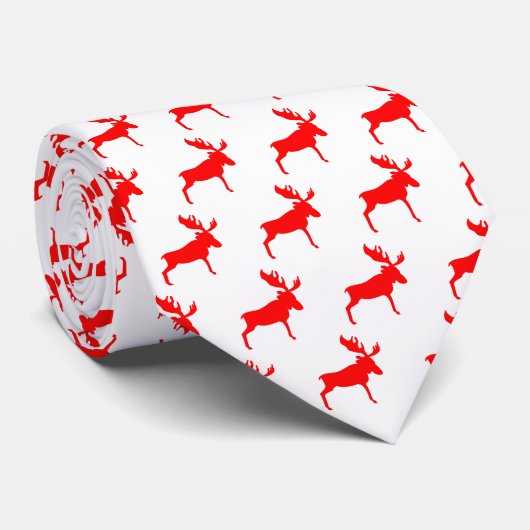 Red Moose Stropdas (Opgerold)