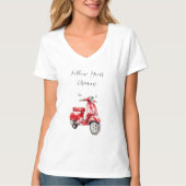 Red Moped Follow Dreams T-shirt (Voorkant)